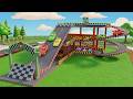 Car Garage parking Cartoon for Kids