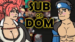 Which GUILTY GEAR characters are DOM or SUB?
