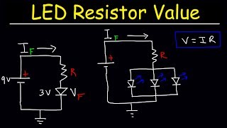 How To Select The Value In LED Circuit Using Ohm's Law - YouTube