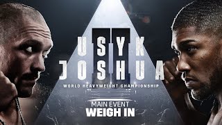 ⁣Oleksandr Usyk vs. Anthony Joshua 2 Main Event Weigh-In Livestream
