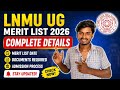 lnmu ug merit list 2026 - LNMU UG merit list kab tak Jari hoga