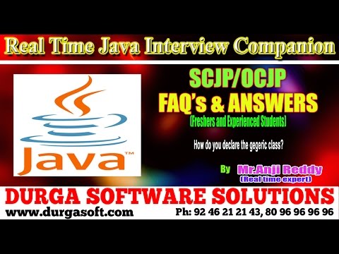 Java Interview Companion||Core Java ||How do you declare the gegeric class?