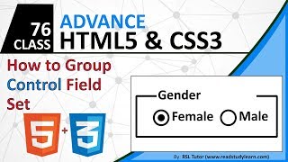 How to Use HTML FieldSet Tag - Legend Tag - Advance HTML CSS Tutorial in Urdu / Hindi 2018