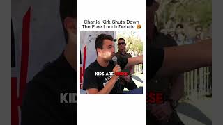 Charlie Kirk Debates a College Student on Free School Lunches #charliekirk We Ve Somehow Turned Feeding Kids At School Into A Political Debate