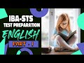 English | IBA-STS | SIBA Testing Service BPS 05 To 15 | Test Preparation #2023