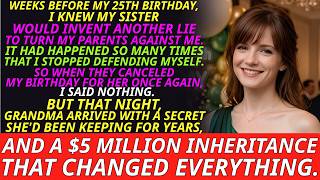 Parents Canceled My 25th Birthday Over My Sister's Lies— But Grandma Arrived With A $5M Inheritance.