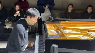 Yeonjoon Yoon Performs 20,000 Variations On A Paper Plane In Flight.58 Bowery Nyc . Feb 20, 2026