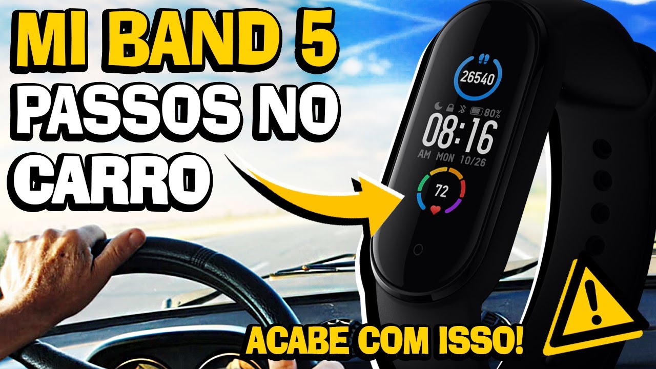 mi band 5 não conta passos