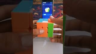 Rubik Cube Solved by App 😎🐯 #rubikscube #cube #viral #ytshorts #trending  #shorts