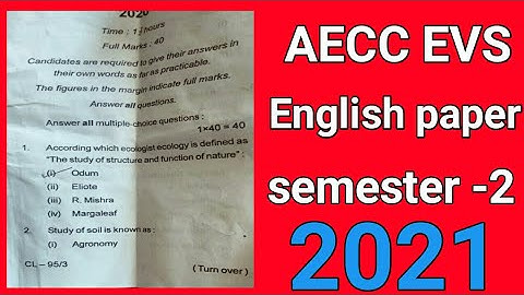 aecc evs, aecc evs semester 2, aecc evs question paper, #environmental_science_evs_aecc_semester2
