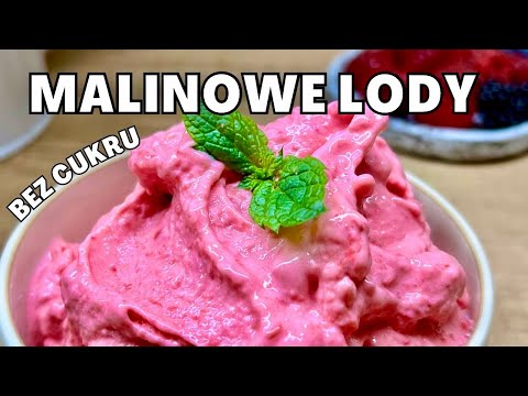 Kremowe Lody Malinowe | Tylko 2 Składniki i 5 Minut! Przygotujesz je bez cukru