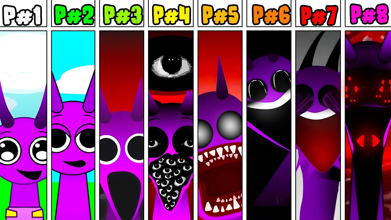 All Phases Complete Unlocked in Incredibox Sprunki - Phase 1 to Phase 8 ...