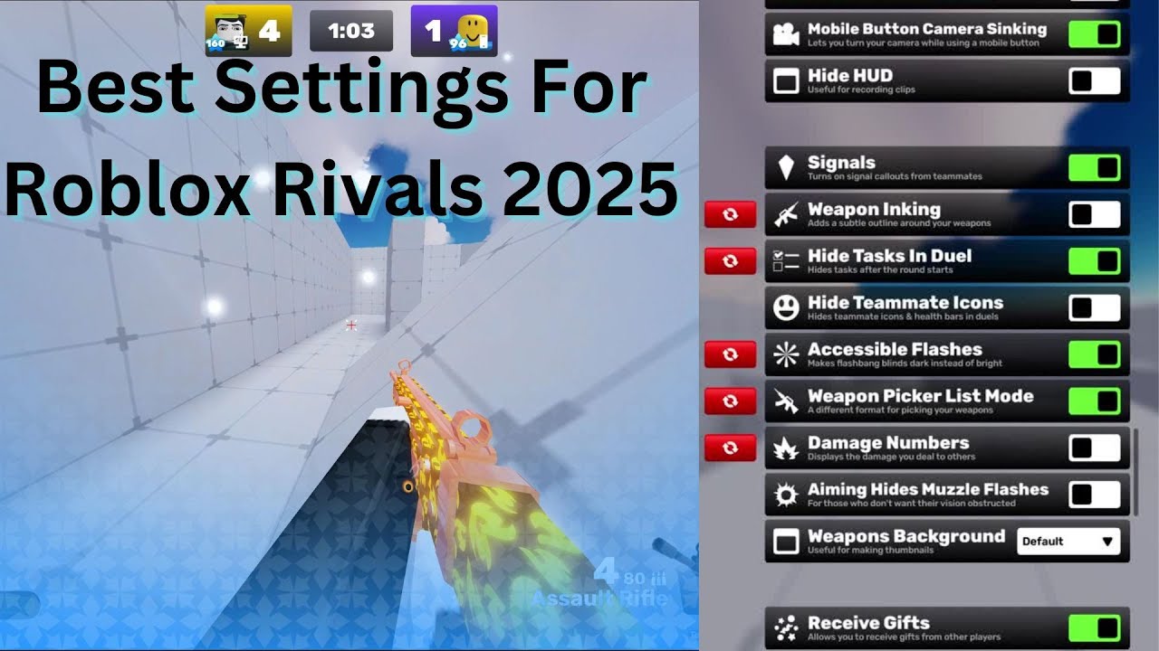 The best Roblox rivals settings in march 2025 - YouTube