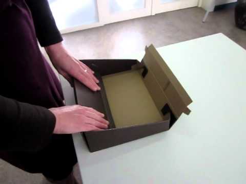 Ongebruikt vouw-instructies voor kartonnen open doos - YouTube UQ-46