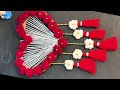 Wall hanging wollen toran 😱 #trending #diy #ytshorts #woolencraft #shorts