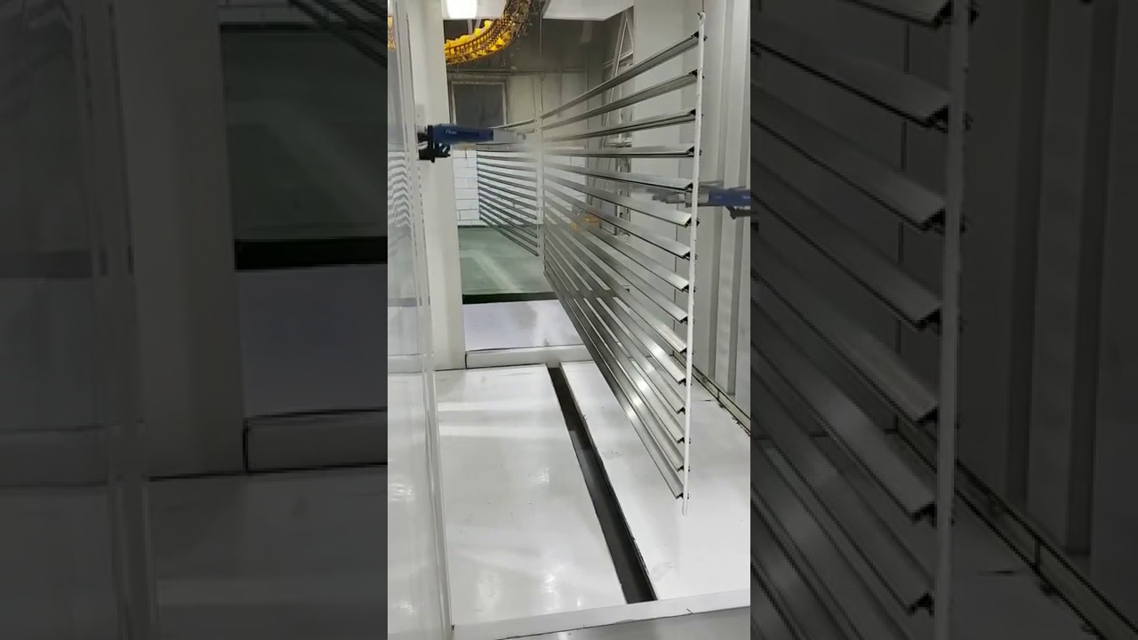 Aluminium Powder Coating Machine - YouTube
