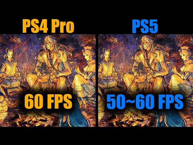 Octopath Traveler 2 Graphic Comparison PS5 vs Nintendo Switch 4k 60fps 