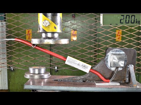 How Strong are Crowbars? Hydraulic Press