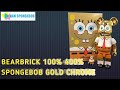 BE@RBRICK - 100% & 400% SPONGEBOB GOLD CHROME