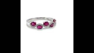 18ct ruby diamond  ring
