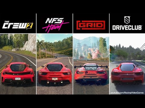 Need For Speed Heat Vs. The Crew 2 Vs. DriveClub Vs. GRID | Graphics, Rain Comparison (PS4 U0026 Xbox)