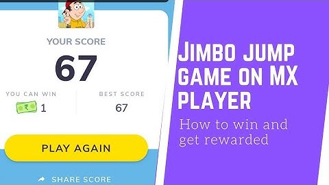 Jimbo Jump game on Mx Player |  how to win and get rewarded on MX player with proof | #gamezone2.0