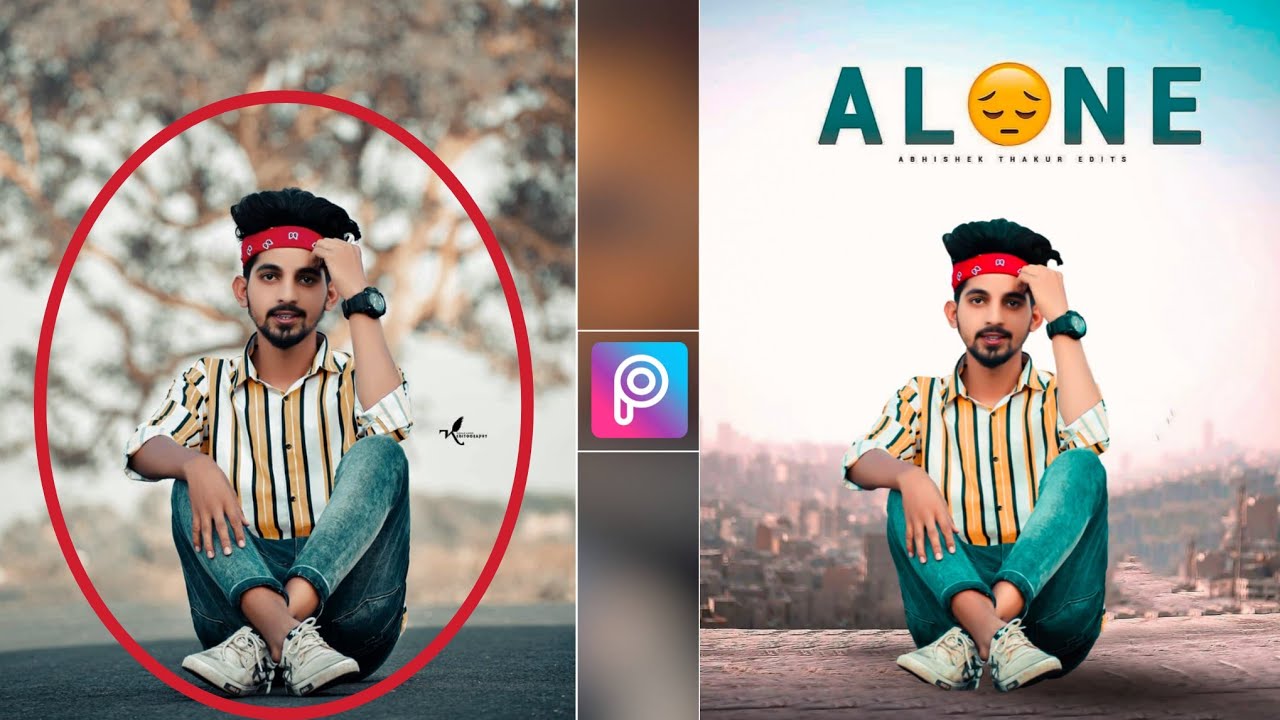 Alone Boy Photo Editing | PicsArt Photo Editing | instagram viral photo editing