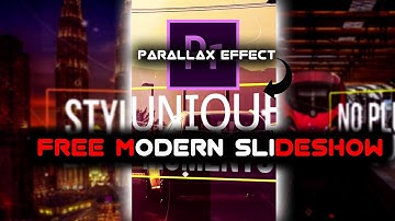 Parallax Slideshow : Add 3D Parallax Effect to Your Video | Free Premiere Pro Template | deCoding