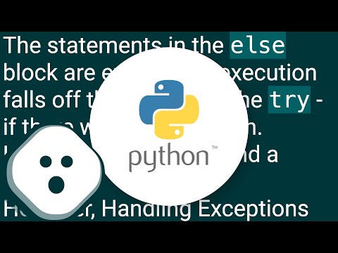 What is the intended use of the optional "else" clause of the "try" statement...