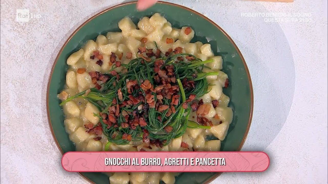 Gnocchi al burro, agretti e pancetta - È sempre mezzogiorno 19/03/2025