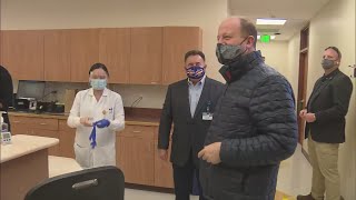 Colorado Gov. Jared Polis Receives First Dose Of Vaccine