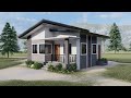 56 sqm. l 8m x 7m l Simple House Design with 2 Bedrooms