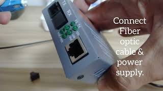 HOW TO EXTEND FAST INTERNET CONNECTION USING FIBER OPTIC CABLE AND MEDIA CONVERTER