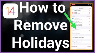 How To Remove US Holidays From iPhone Calendar screenshot 5
