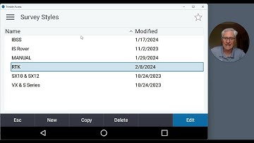 Creating a Survey Style for RTK and Logging In Trimble Access 2023.10