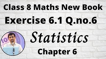 TN Class 8 Maths Statistics Exercise 6.1 Q.no.1 Chapter 6 Construction of Pie Chart