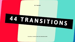 44 Line Transitions Premiere Rush Templates