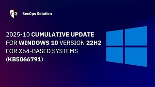 Patch Wednesday With Secops Solution 94100 Windows Kb5066791 Patch