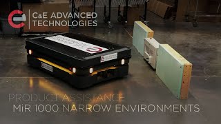 MiR Autonomous Mobile Robot Finesses Through Tight Space to Find Charging Dock