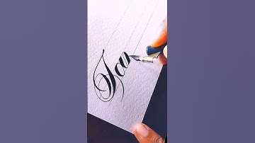 calligraphy art flex nib fountain pen #handwriting #lettering #art  #cursive #hd #shorts #youtube