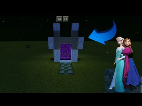 MEMBUAT PORTAL ISTANA FROZEN - MINECRAFT PE