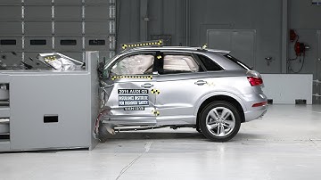 2016 Audi Q3 driver-side small overlap IIHS crash test