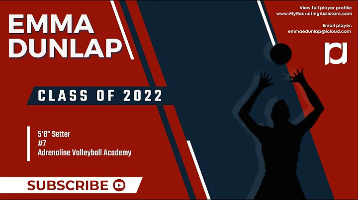Emma Dunlap, 2022 Setter -- Adrenaline Volleyball ...