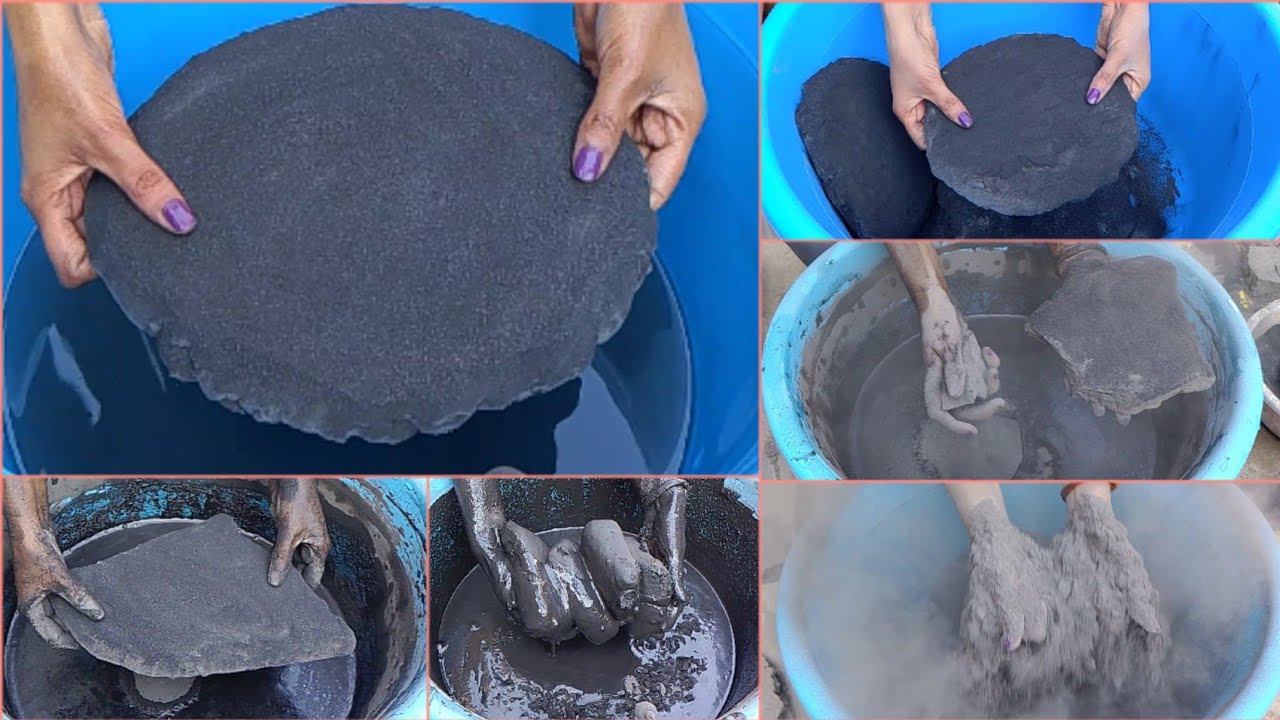 Most Awaited Video Pure Charcoal Slabs Dusty Dry/Water Crumbling 💦|#sleepaid|