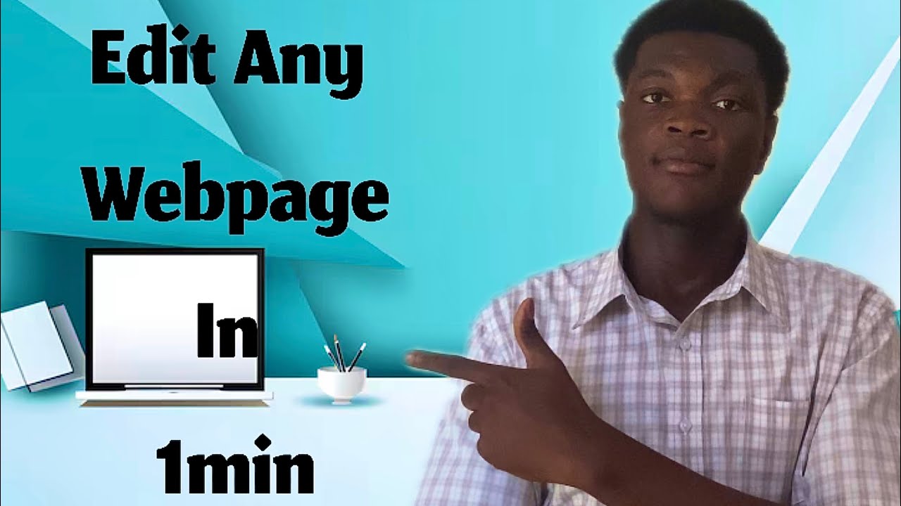 Edit Webpages on your PC Without Any App - YouTube