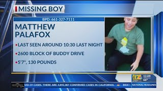 Bakersfield police searching for missing 12-year-old boy