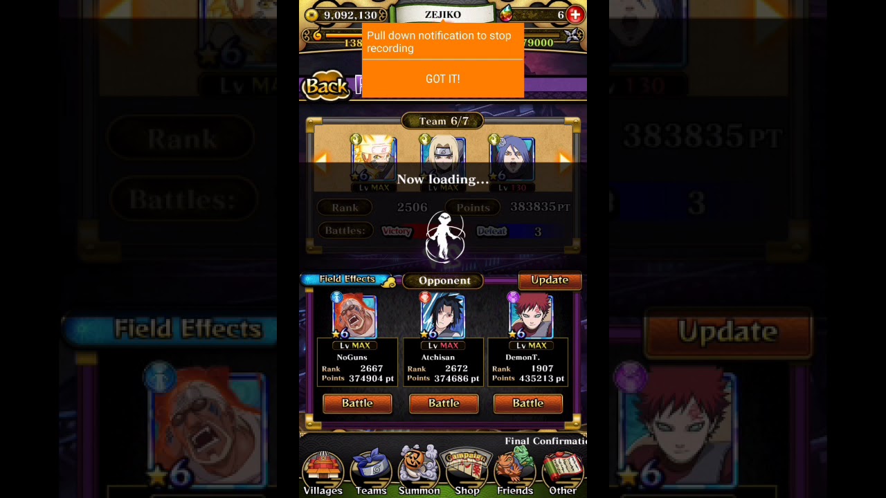 Naruto Blazing PHANTOM CASTLE method