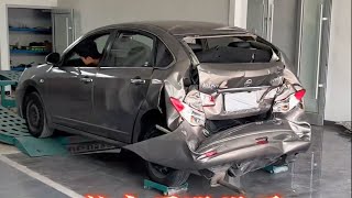 Mechanical Wizardry: Perfectly repairing a Nissan car in a serious accident
