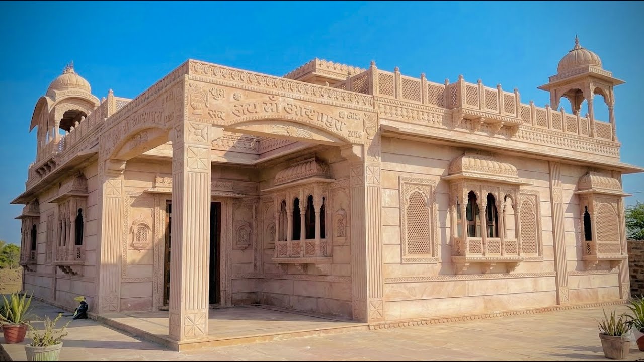 🏠जोधपुर पत्थर के घर की डिजाइन।राजस्थान जोधपुर पत्थर से बना बहुत अच्छा मकान#housedesign#jodhpurstone 