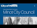 Minot City Council Meeting 10 20 25 At 5 30 P M 